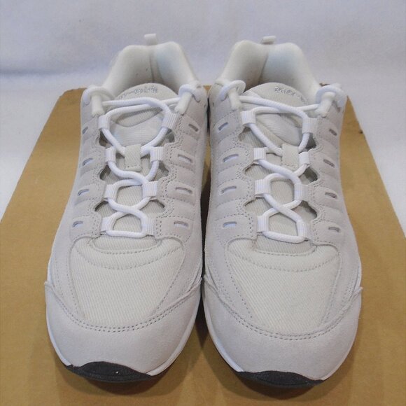 EASY SPIRIT size 9W Romy Walking Shoes White Suede - *pristine - worn only once* - Picture 2 of 6